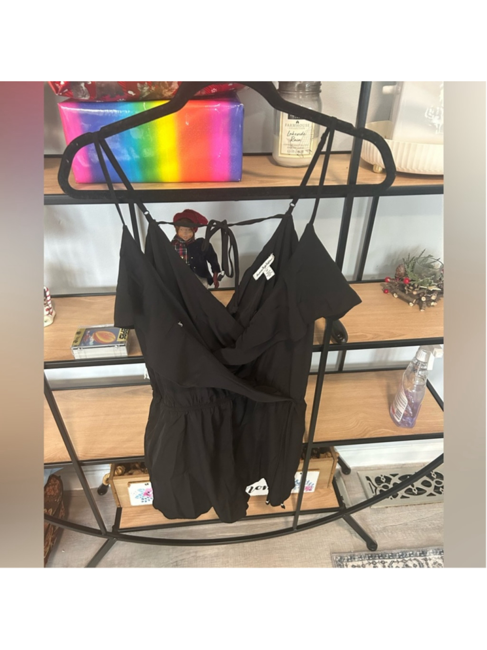 Black Wrap romper
